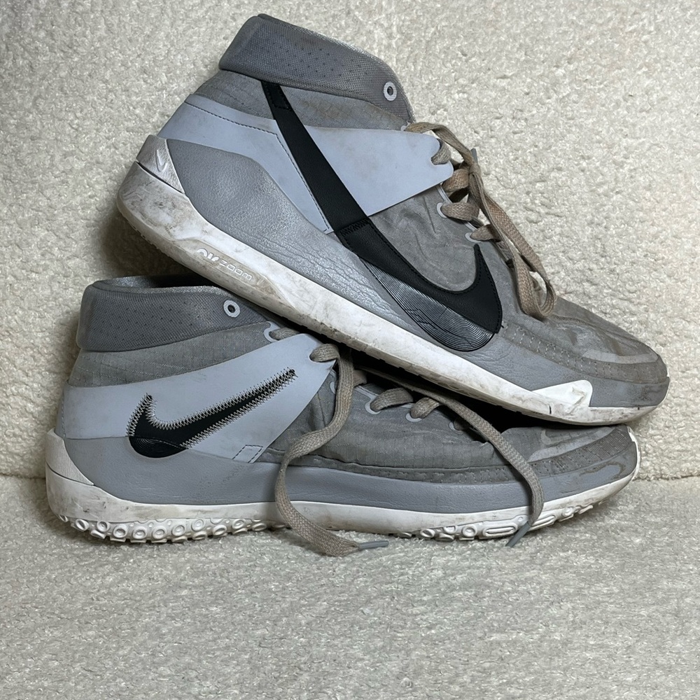 Nike Men's 15 KD ZOOM Wolf Grey PROMO Sneakers AMAZING TREAD STILL ON SHOE NB